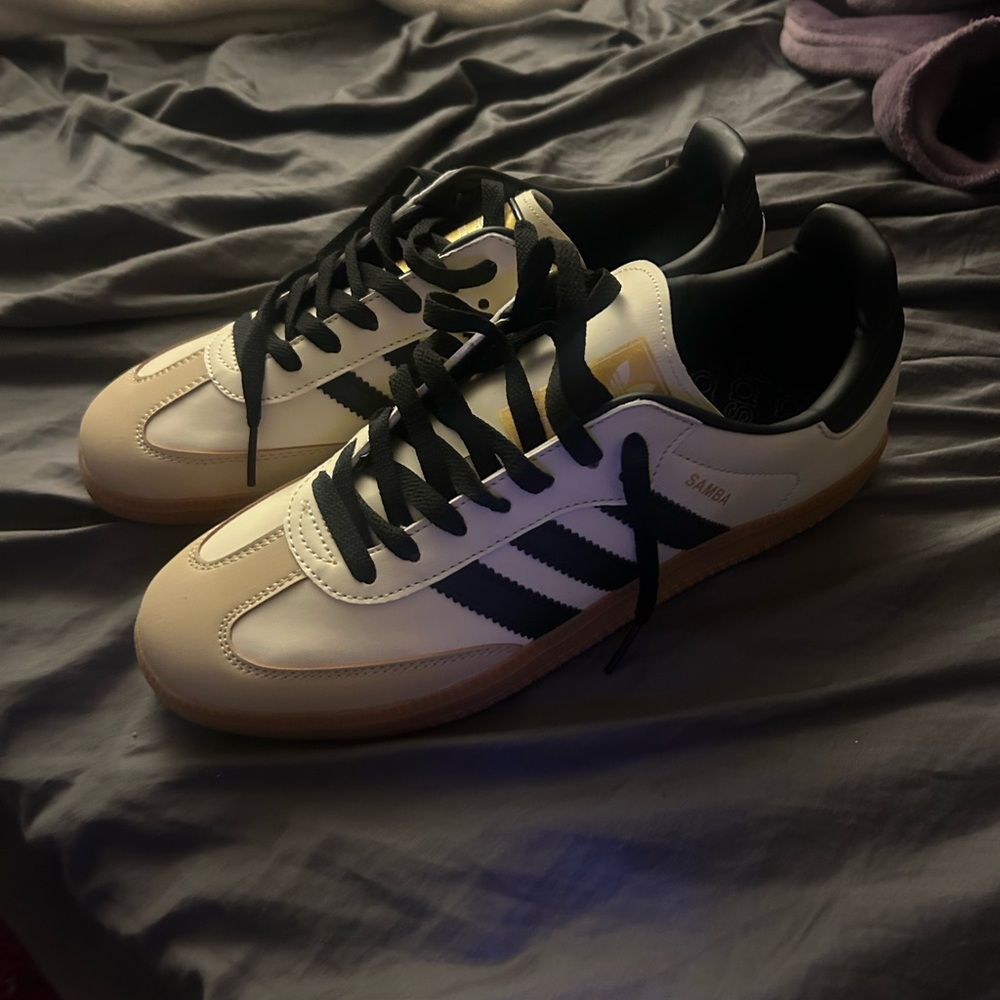 Adidas Samba Men's Sneakers - Black, White, and Tan